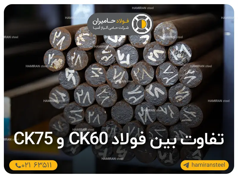 تفاوت بین فولاد ck60 و ck75