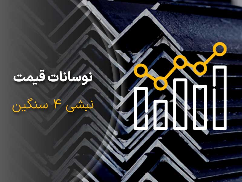 نوسانات قیمت نبشی 4 سنگین آرین فولاد