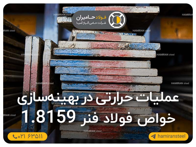 عملیات حرارتی در بهینه‌سازی خواص فولاد فنر 8159