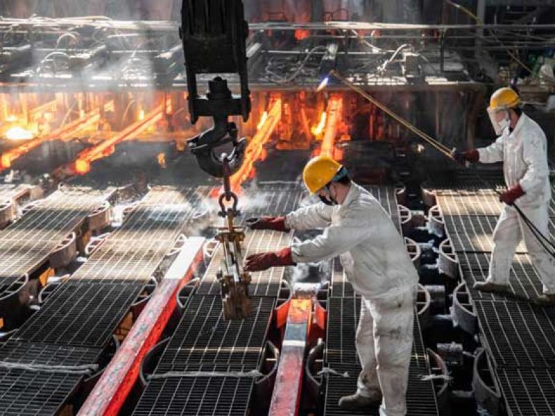 تولید فولاد خام چین